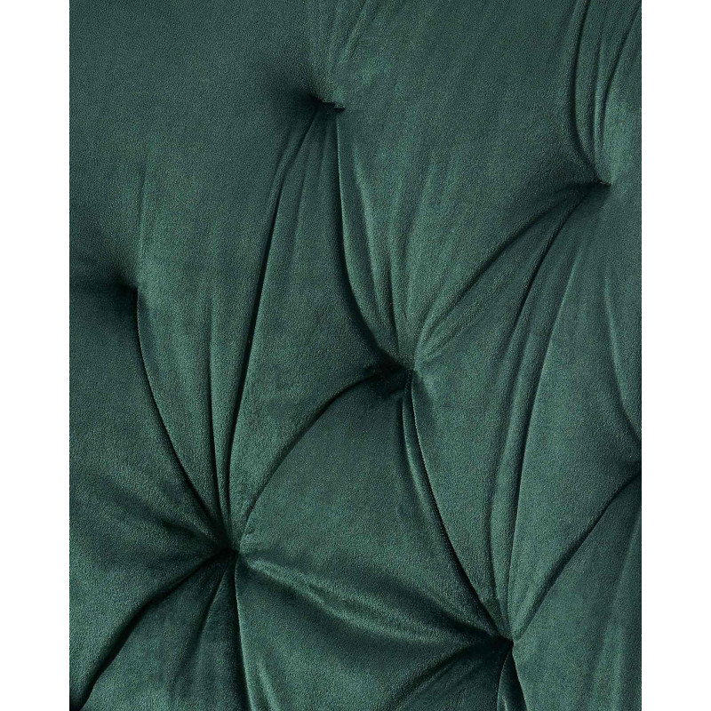 Chaise de salle à manger en velours Wallace vert