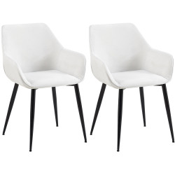 Lot de 2 chaises de salle à...