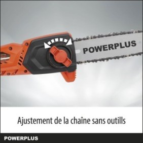 Powerplus Dual Power Tronçonneuse Téléscopique a Batterie POWDPGSET42 -  40 V, Guide de 250 mm, Batterie et Chargeur Inclus