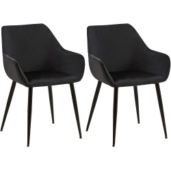 Lot de 2 chaises de salle à...