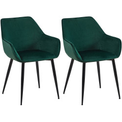 Lot de 2 chaises de salle à...