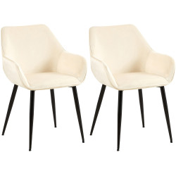 Lot de 2 chaises de salle à...