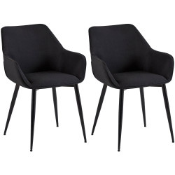 Lot de 2 chaises de salle à...