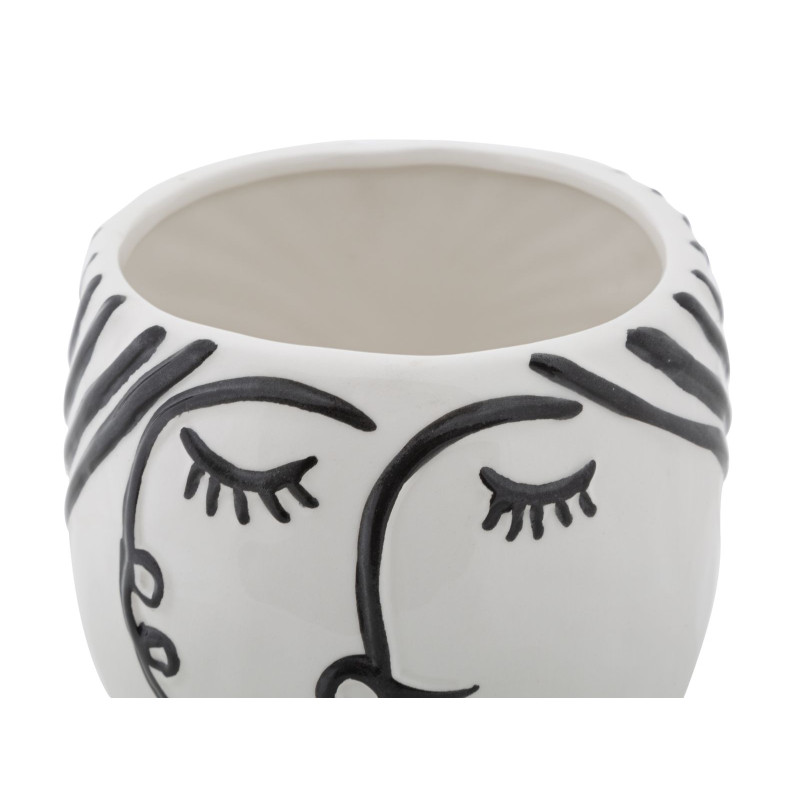 VASE POT FACE CM Ø 14X18,2