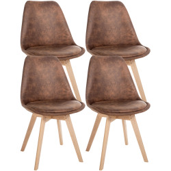 Lot de 4 chaises vintage...