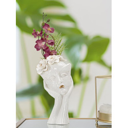 VASE MASQUE DE FEMME CM 16,5X14X27,3