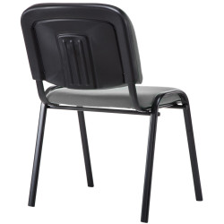 Chaise visiteur Ken V2 en tissu gris