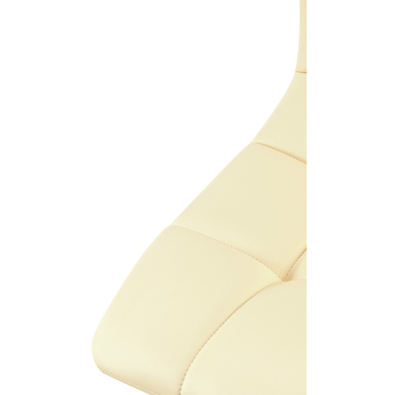 Chaise de salle à manger Antibes simili cuir crème