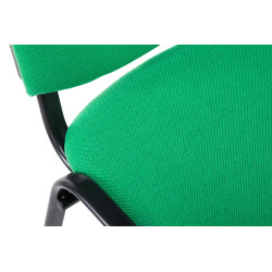 Chaise visiteur Ken V2, tissu vert
