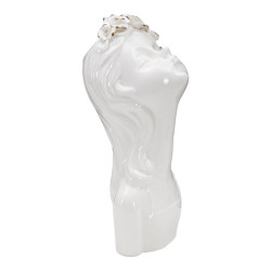 VASE JEUNE FEMME ROSES CM 10x14x26