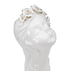 VASE JEUNE FEMME ROSES CM 10x14x26