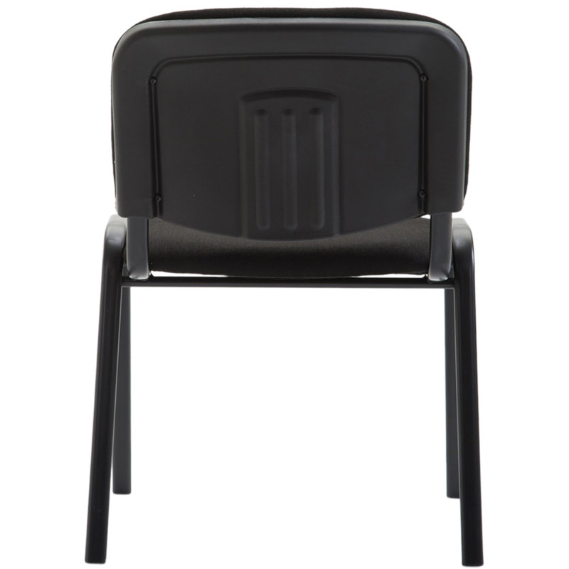 Chaise visiteur Ken V2, tissu noir
