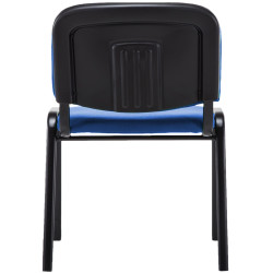 Chaise visiteur Ken V2 en tissu bleu