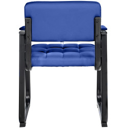 Sedia Visitatore Canada B in Similpelle blu