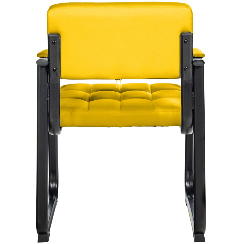 Sedia Visitatore Canada B in Similpelle giallo