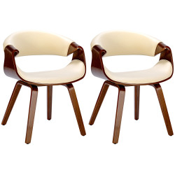 Lot de 2 chaises de salle à...