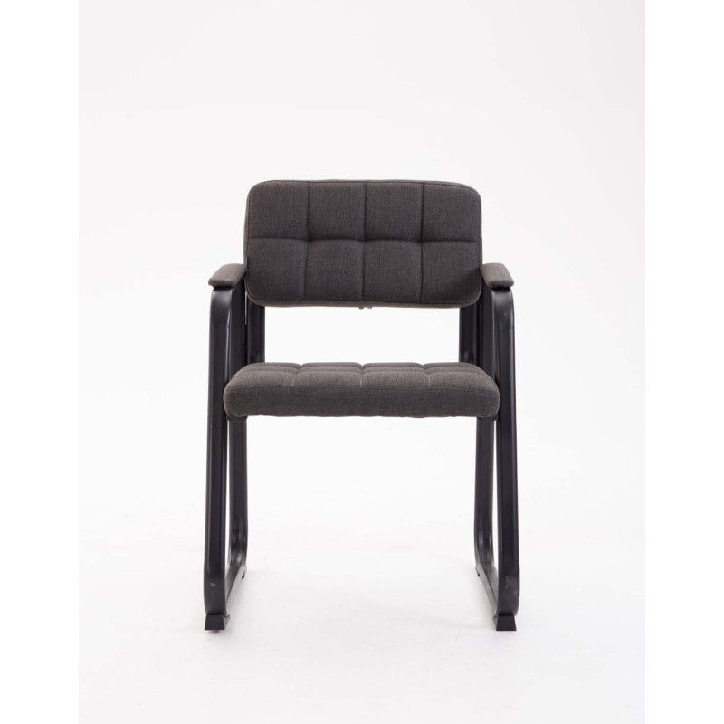 Chaise visiteur Canada B, tissu gris fonc?