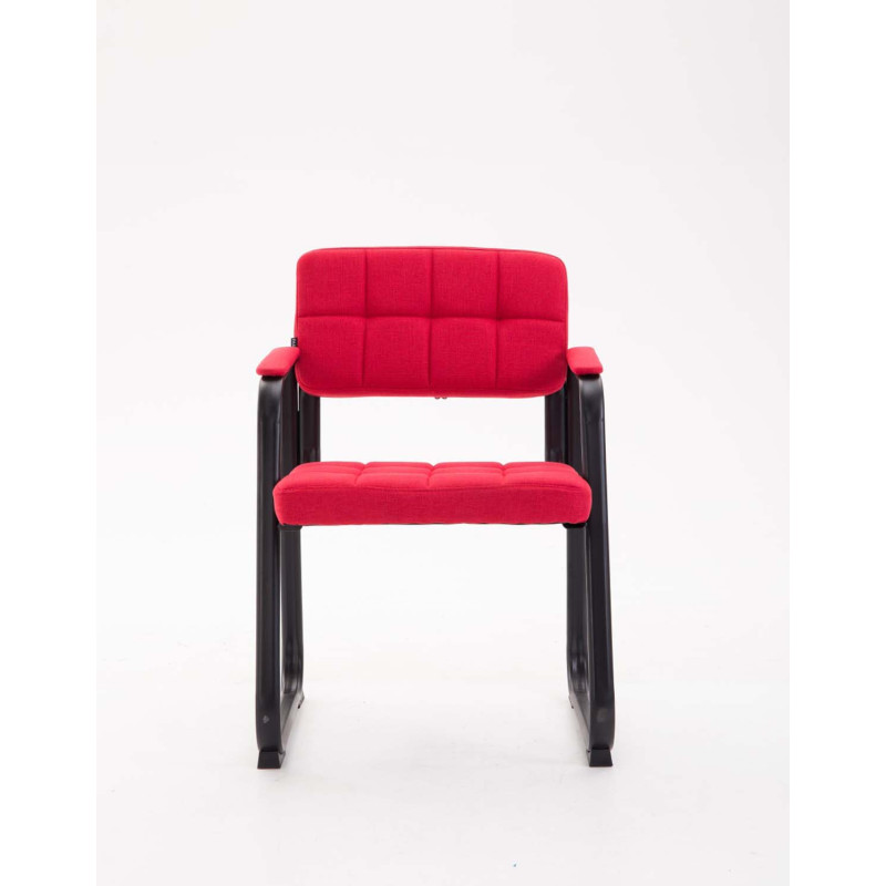 Chaise visiteur Canada B, tissu rouge