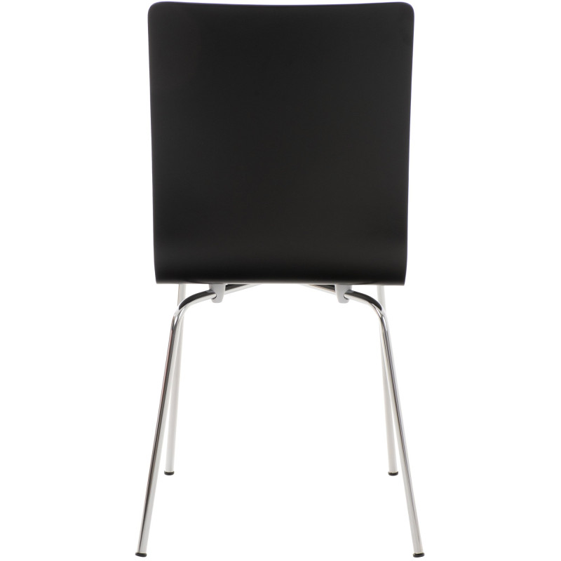 Lot de 4 chaises visiteurs Pepe en noir