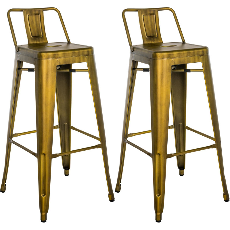 Ensemble de 2 tabourets de bar Mason or