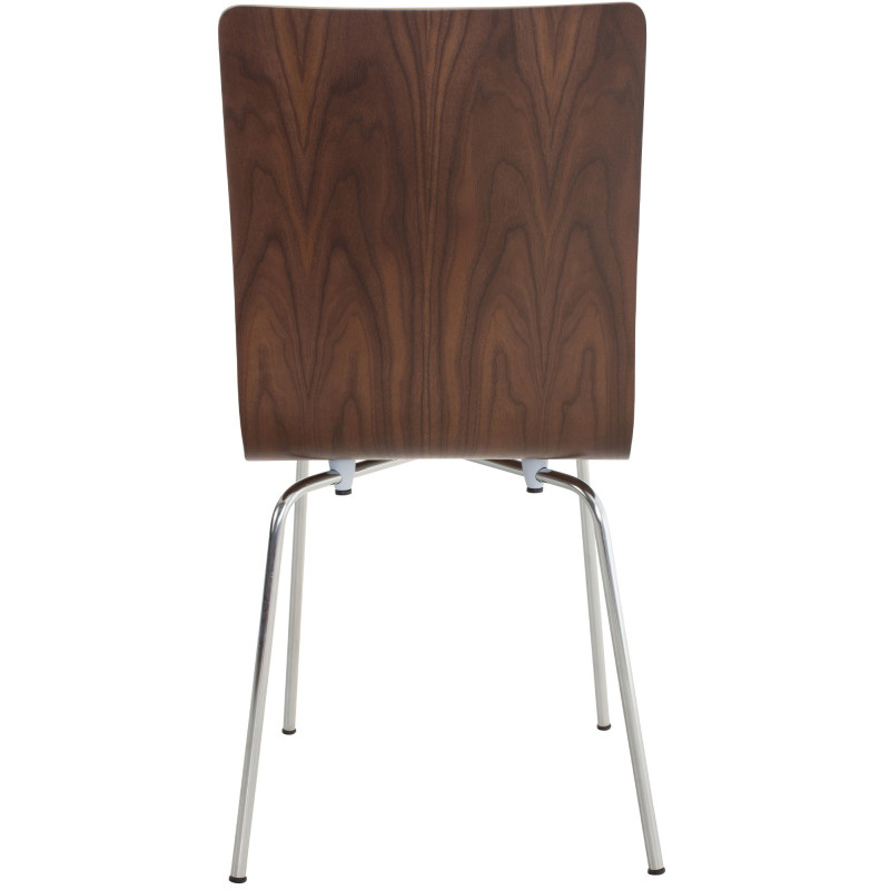 Lot de 4 chaises visiteurs Pepe en noyer