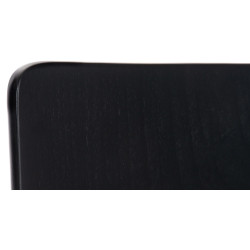 Lot de 2 chaises visiteurs Pepe en noir