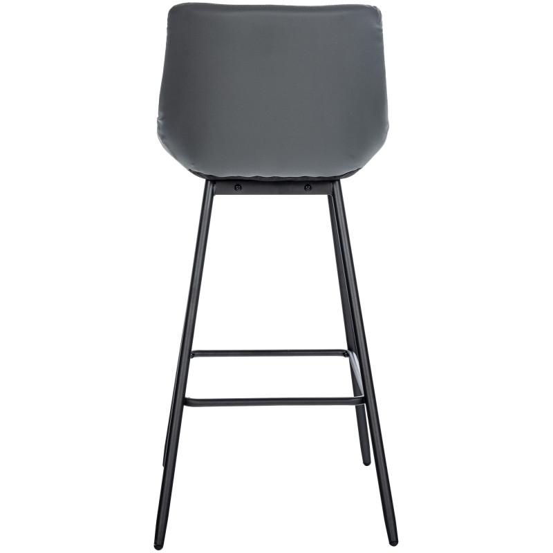 Tabouret de bar Weston similicuir gris