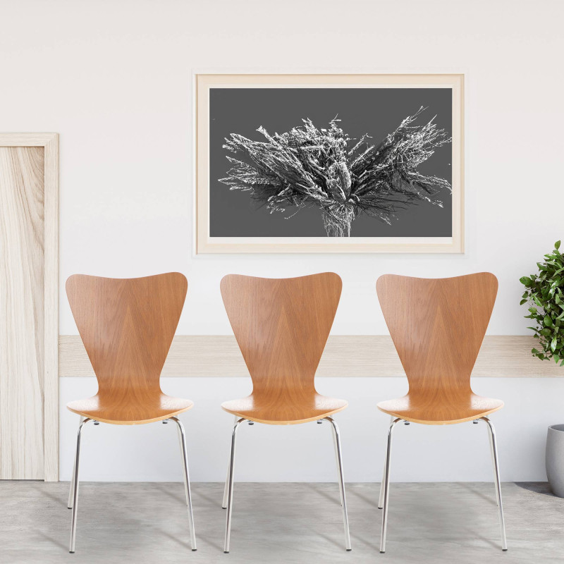 Ensemble de 2 chaises visiteurs Calisto, ch?ne