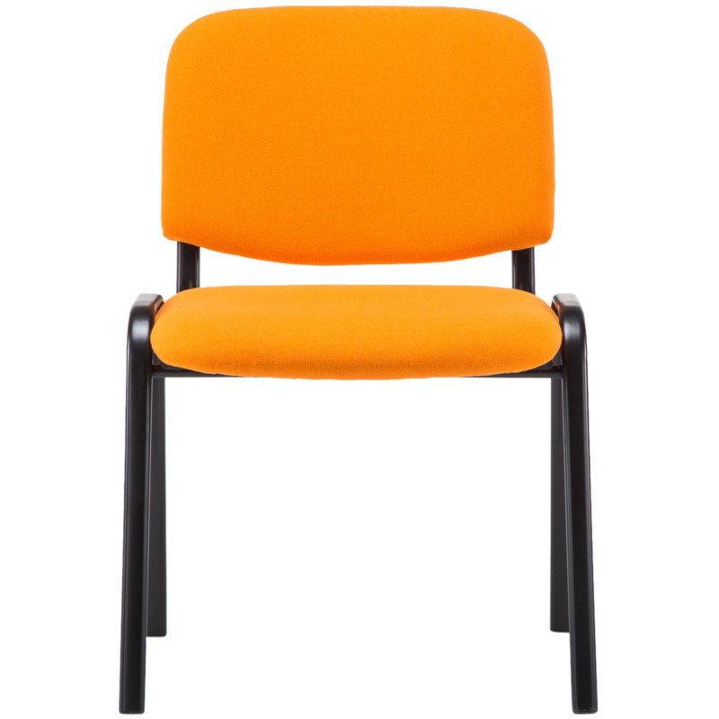Silla De Conferencia Ken V2 En Tela Naranja