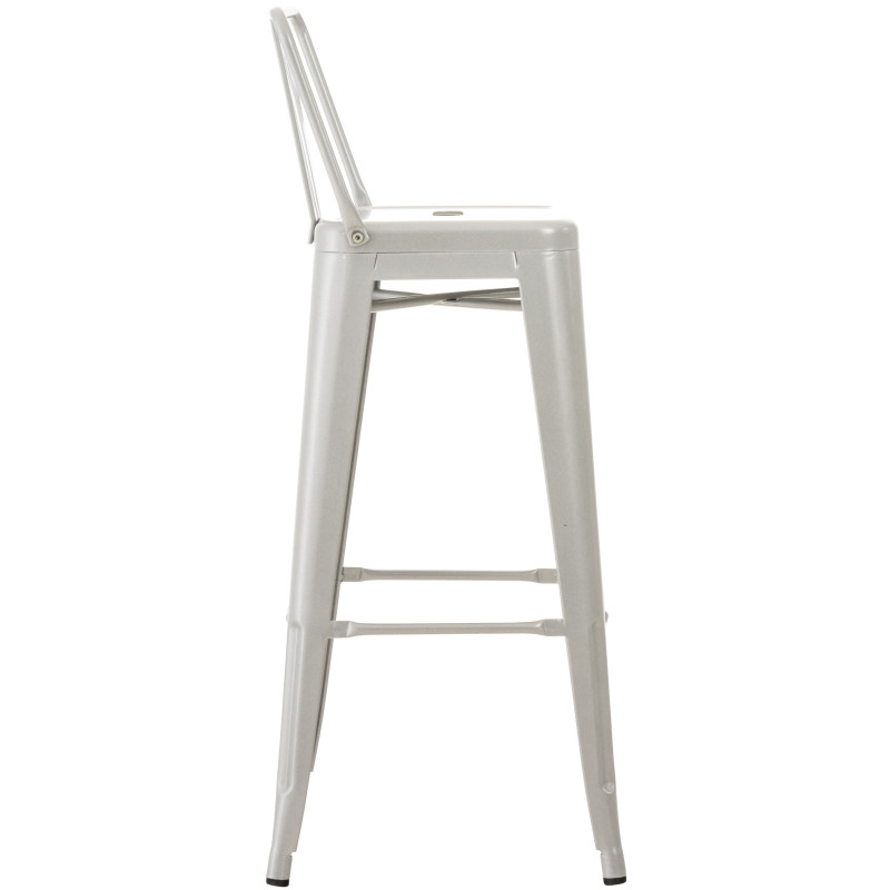 Ensemble de 2 tabourets de bar Mason argent