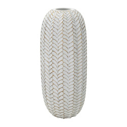 VASE RÉSINE FEUILLE CM Ø...