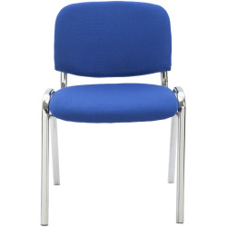 Silla De Conferencia Ken Chrom En Tela Azul
