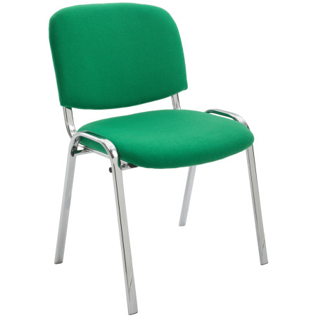 Chaise visiteur Ken C en tissu vert