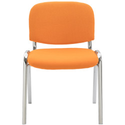 Silla De Conferencia Ken Chrom En Tela Naranja