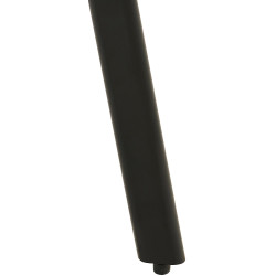 Chaise de salle à manger en velours Antigo noir