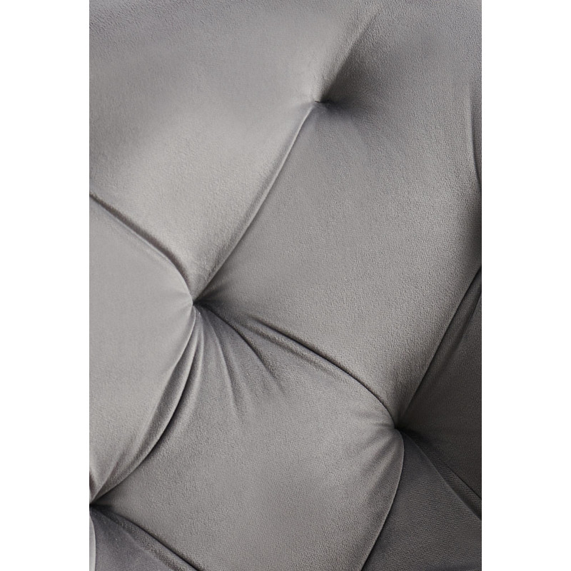 Chaise de salle à manger en velours Antigo gris foncé