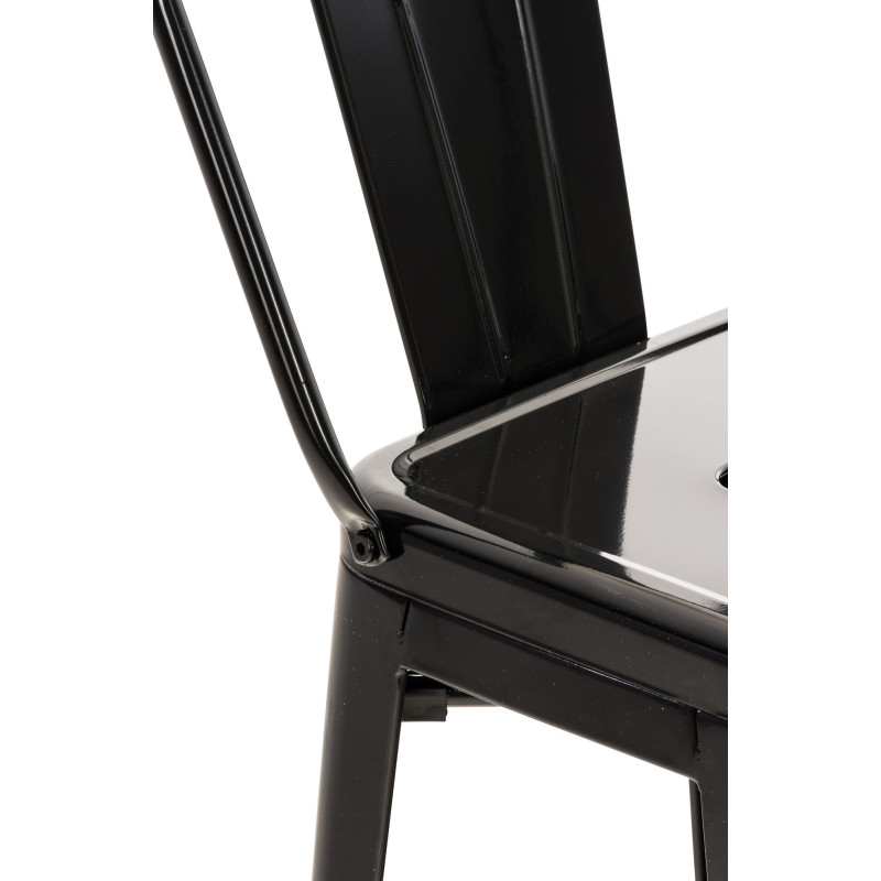 Ensemble de 2 tabourets de bar Mason noir