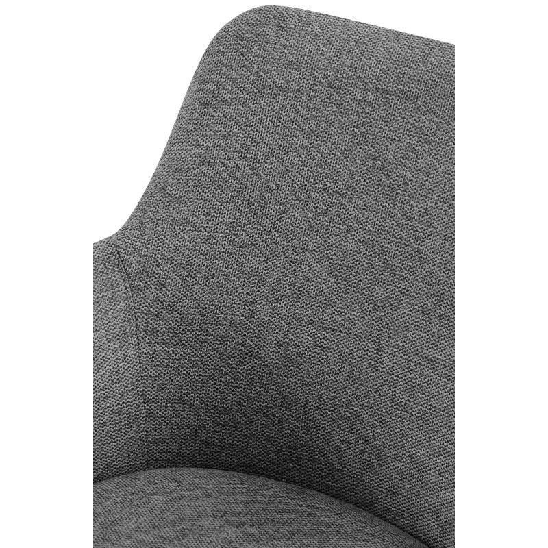 Chaise de salle à manger en tissu Olema gris
