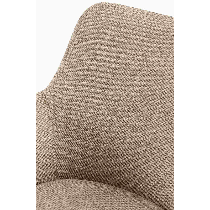 Chaise de salle à manger en tissu Olema taupe