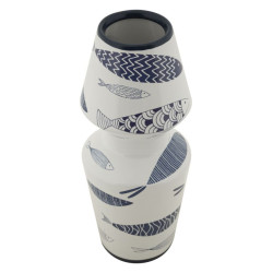 VASE POISSON DOUBLE CM Ø 14X34