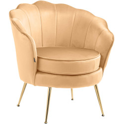 Chaise Rosita velours jaune
