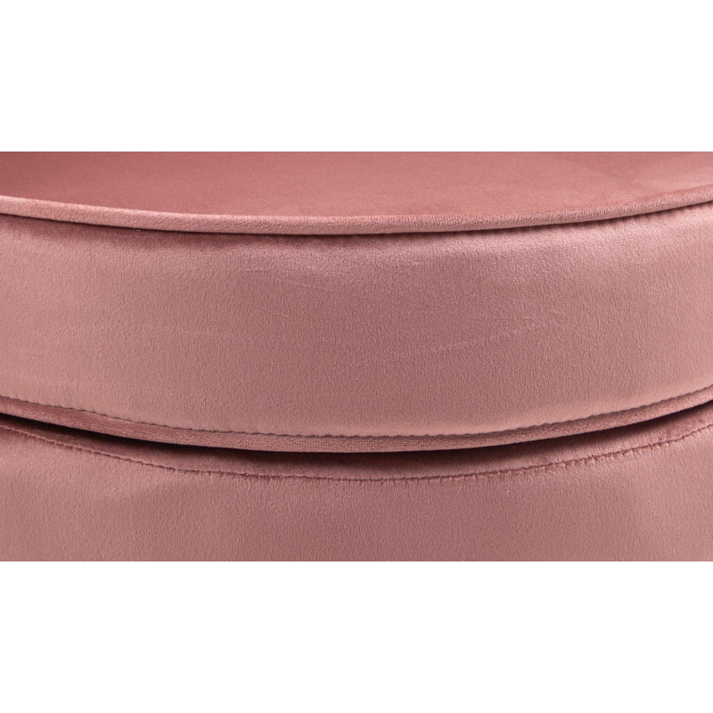 Chaise Rosita velours rose