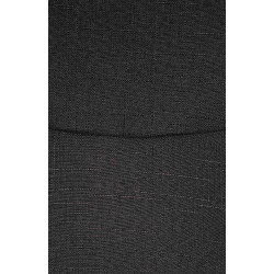 Chaise visiteur Hobart en tissu noir