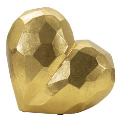 VASE COEUR OR CM 19X9X18