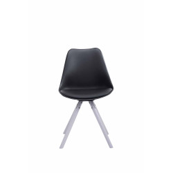 Silla visita Toulouse Rund Negro,Blanco