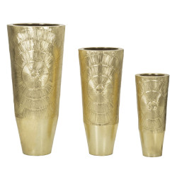 PORTE-VASE DORÉ LOT DE 3...