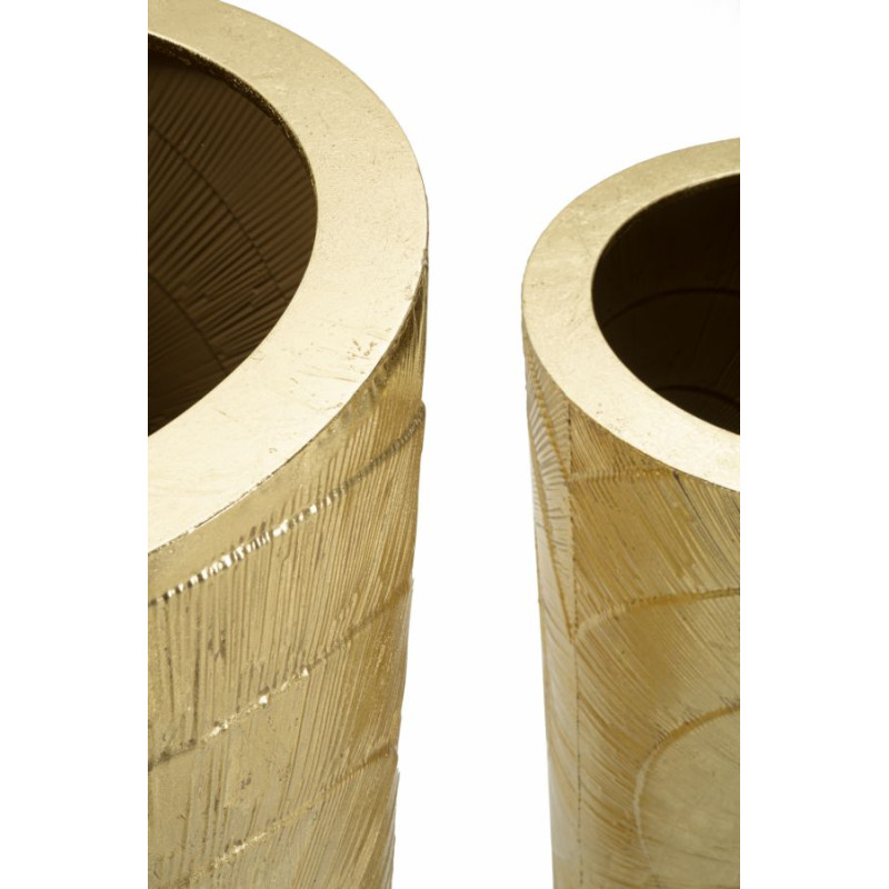 PORTE-VASE DORÉ LOT DE 3 PCS CM Ø 50,8X114,9-40X92,7-29,8X70,5