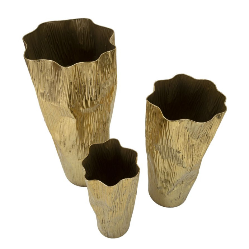 ENSEMBLE DE 3 PORTE-VASE GLOLLY CM Ø 41X39X83- 32X31X67-23X25X49