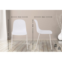Chaise Hardin blanc