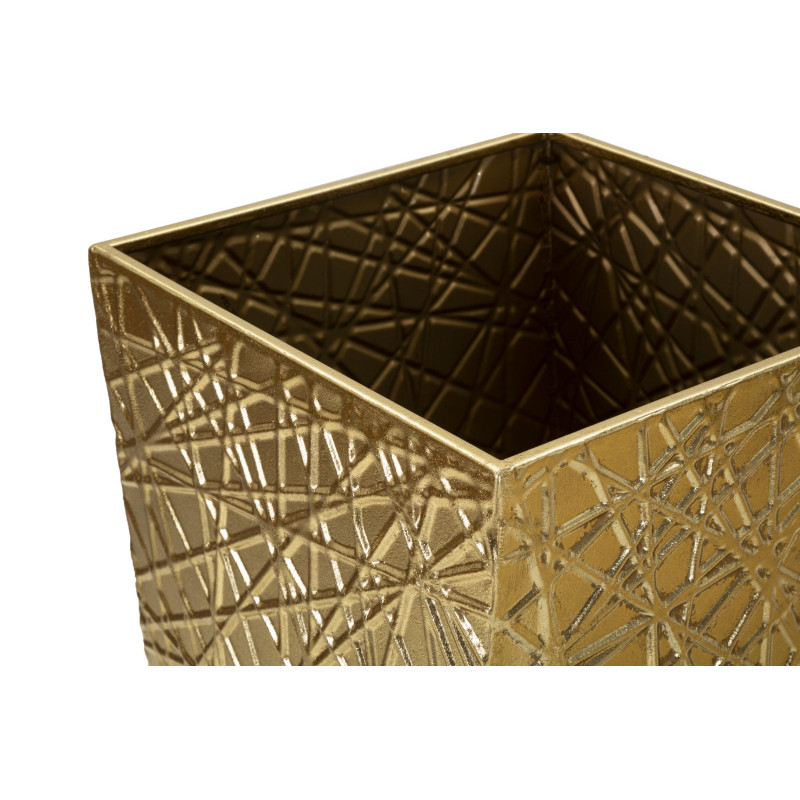 ENSEMBLE DE 2 PORTE-VASE CARRÉS CM 34X34X90-25X25X78